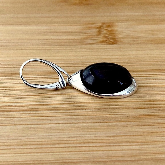 $47 Polish Designer Estate Amber Earrings Marked V8 925 POLAND - Picture 4 of 5